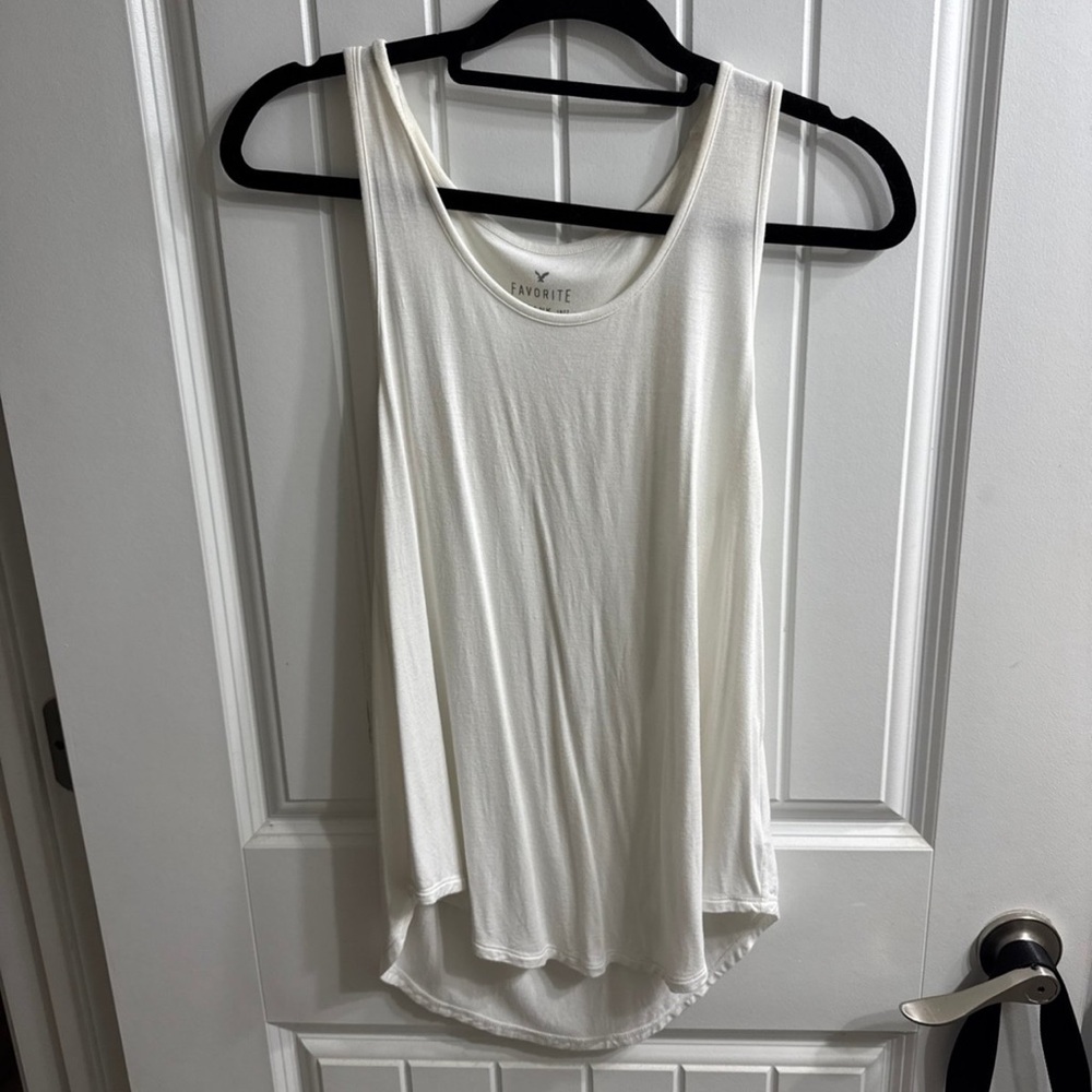 White Soft and Sexy American Eagle Tank